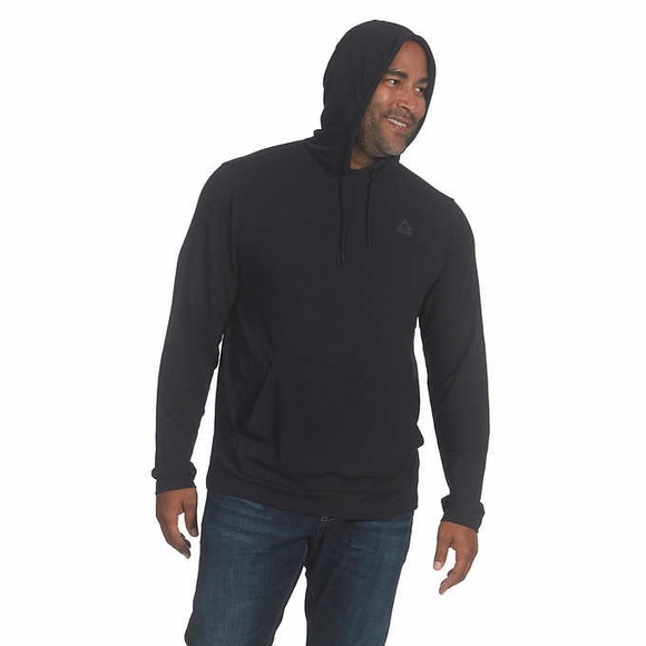 Gerry Men’s Active Hoodie size Large Black Kangaroo Pocket 4-way stretch - Picture 2 of 10
